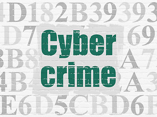 Image showing Protection concept: Cyber Crime on wall background