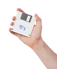 Image showing Floppy disk, data storage support 