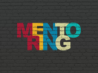Image showing Learning concept: Mentoring on wall background