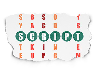 Image showing Software concept: Script in Crossword Puzzle