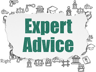 Image showing Law concept: Expert Advice on Torn Paper background