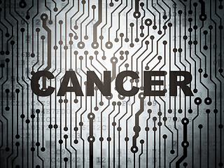 Image showing Healthcare concept: circuit board with Cancer