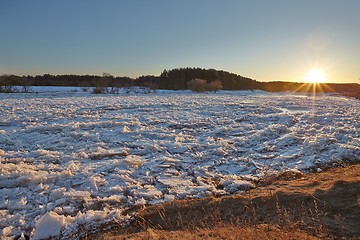 Image showing Frozen river