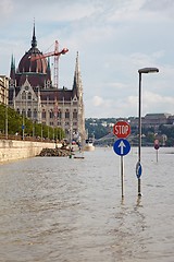 Image showing Flooded street