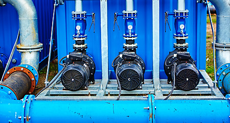 Image showing motor pump water electric