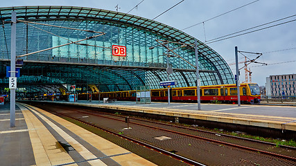 Image showing The main railway station in Berlin