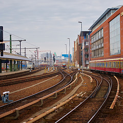 Image showing Railway and Trains