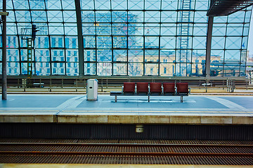 Image showing The main railway station in Berlin