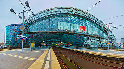 Image showing The main railway station in Berlin