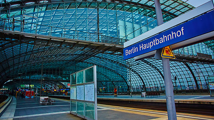 Image showing The main railway station in Berlin