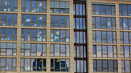 Image showing window of the multi-storey building 