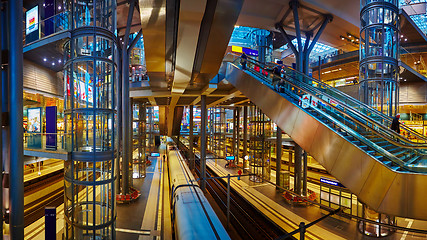 Image showing The main railway station in Berlin