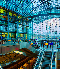 Image showing The main railway station in Berlin