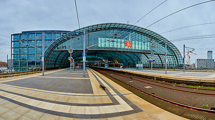 Image showing The main railway station in Berlin