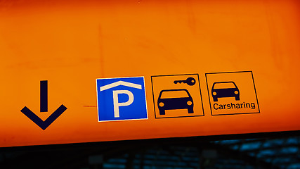 Image showing information sign in Central railway station