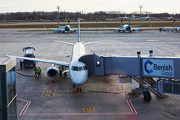 Image showing Boryspil, Ukraine. Aircraft ground handling.