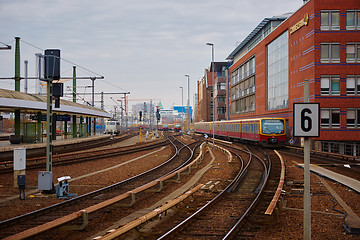 Image showing Railway and Trains