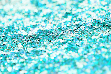 Image showing blue glitter or sequins background