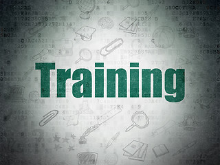 Image showing Learning concept: Training on Digital Paper background