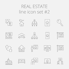 Image showing Real estate icon set.