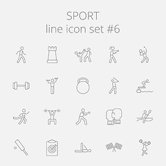 Image showing Sport icon set.