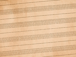 Image showing Retro looking Sheet music