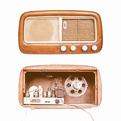 Image showing  Old AM radio tuner vintage