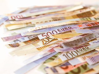 Image showing  Euro note vintage