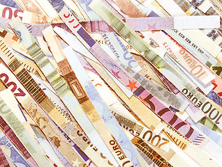 Image showing  Euro note vintage