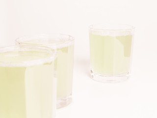 Image showing  Green apple juice vintage