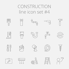 Image showing Construction icon set.