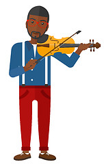 Image showing Man playing violin.