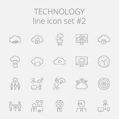 Image showing Technology icon set.