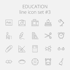 Image showing Education icon set.