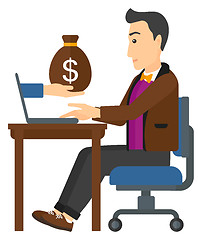 Image showing Businessman working in office.