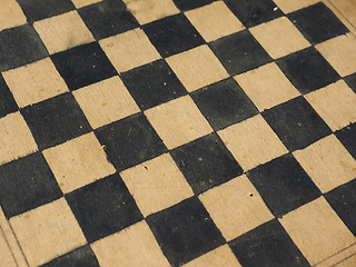 Image showing Draughts or Checkers game board