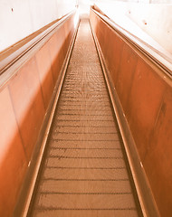 Image showing  Escalator vintage