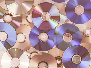 Image showing  CD DVD DB Bluray disc vintage