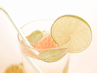 Image showing Retro looking Cocktail
