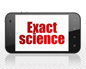 Image showing Science concept: Smartphone with Exact Science on display