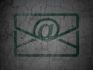 Image showing Finance concept: Email on grunge wall background
