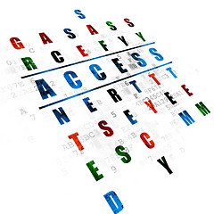 Image showing Safety concept: Access in Crossword Puzzle