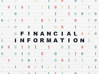 Image showing Finance concept: Financial Information on wall background