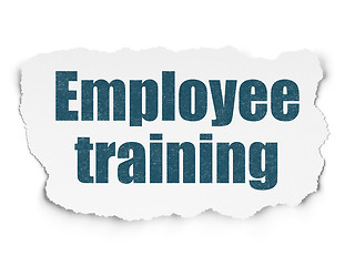 Image showing Studying concept: Employee Training on Torn Paper background