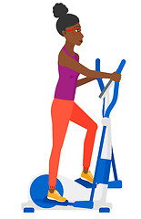 Image showing Woman making exercises.