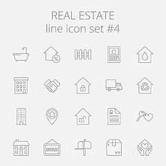 Image showing Real estate icon set.