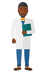 Image showing Doctor holding file.