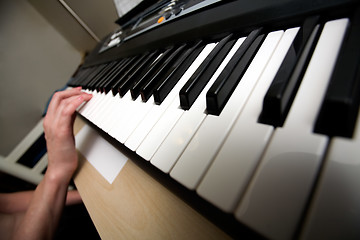 Image showing Keyboard practice