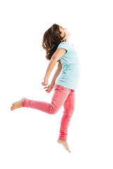 Image showing Girl jumping