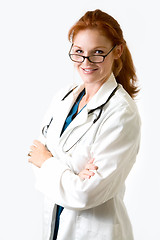 Image showing Friendly lady doctor